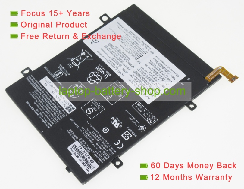 Lenovo L17D2PF2, 2ICP4/56/130 7.68V 4950mAh original batteries - Click Image to Close