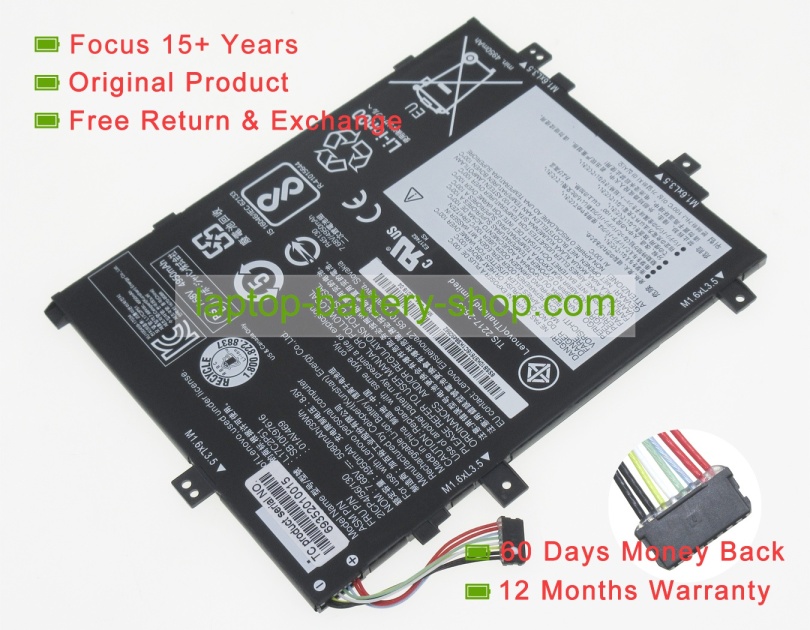 Lenovo L17C2P51, 01AV469 7.68V 5080mAh replacement batteries - Click Image to Close