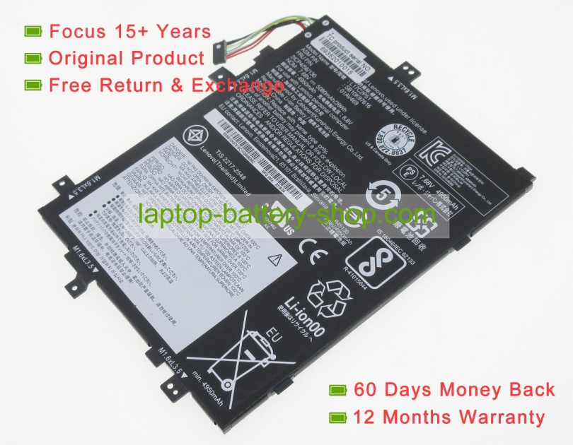 Lenovo L17C2P51, 01AV469 7.68V 5080mAh replacement batteries - Click Image to Close