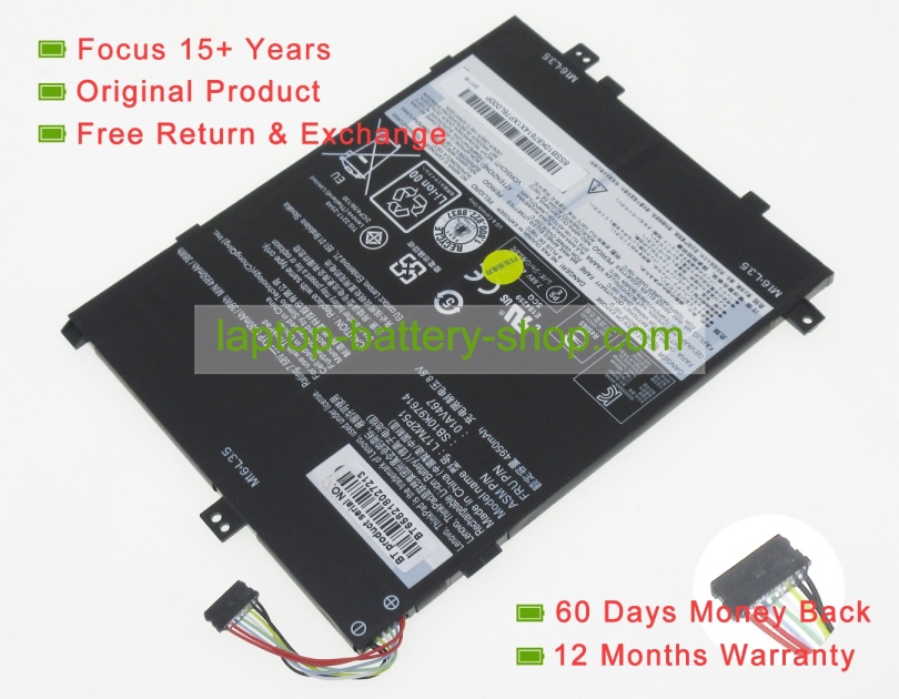 Lenovo L17M2P51, 5B10W13915 7.68V 5080mAh original batteries - Click Image to Close