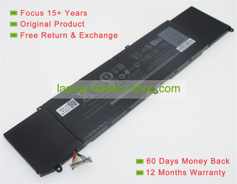 Dell 1F22N, XRGXX 11.4V 7890mAh original batteries - Click Image to Close