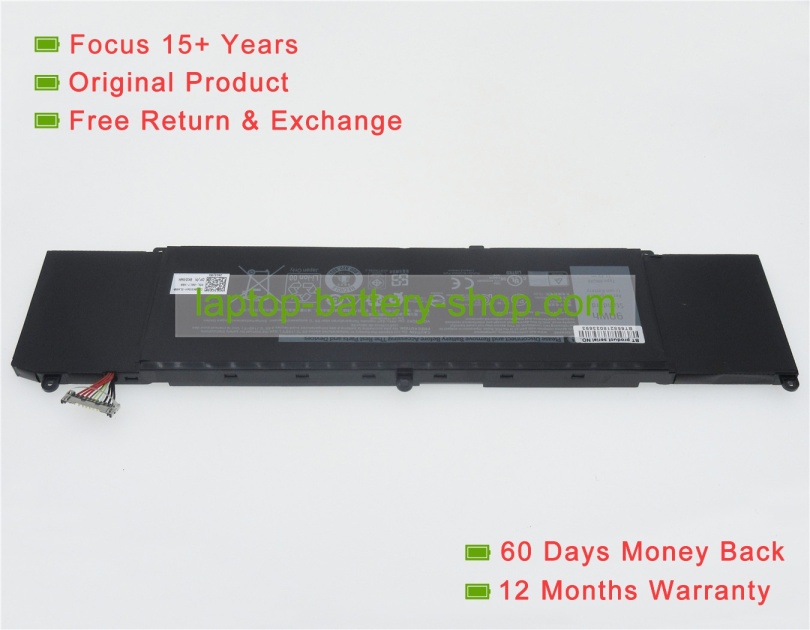 Dell 1F22N, XRGXX 11.4V 7890mAh original batteries - Click Image to Close
