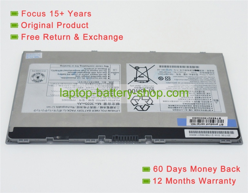 Fujitsu FMVNBP249B, FPCBP542 11.25V 3140mAh original batteries - Click Image to Close