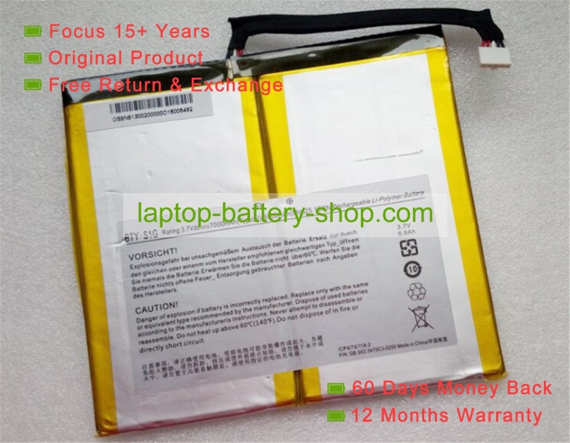 Msi BTY-S1G 3.7V 7000mAh replacement batteries - Click Image to Close