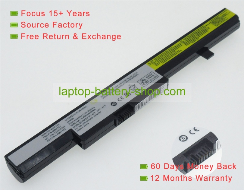Lenovo L13L4A01, L13M4A01 14.4V 2200mAh replacement batteries - Click Image to Close