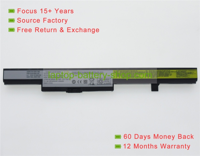 Lenovo L13L4A01, L13M4A01 14.4V 2200mAh replacement batteries - Click Image to Close