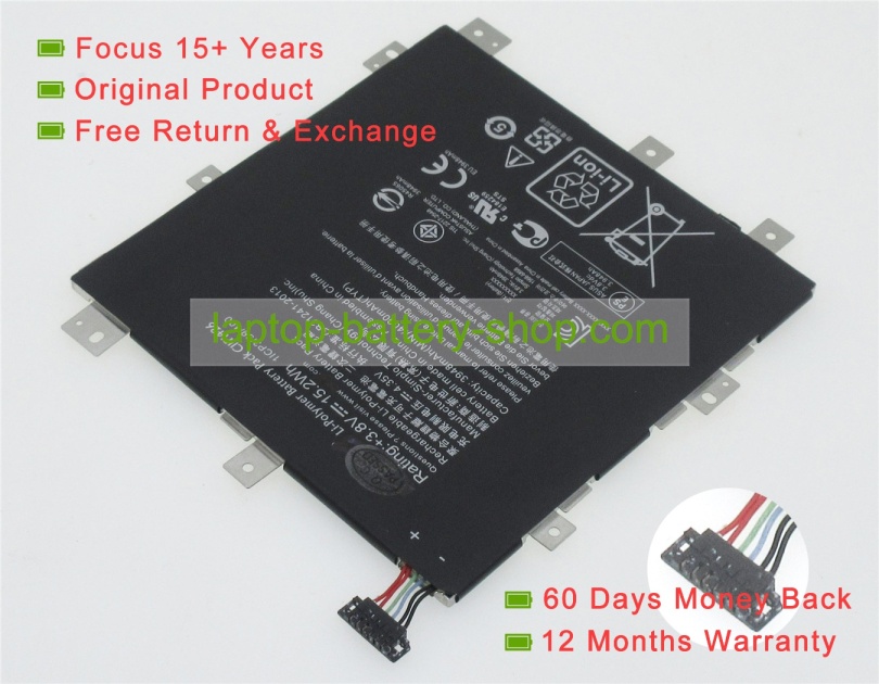 Asus 1ICP3/99/100, 0B200-01440000 3.8V 3948mAh original batteries - Click Image to Close