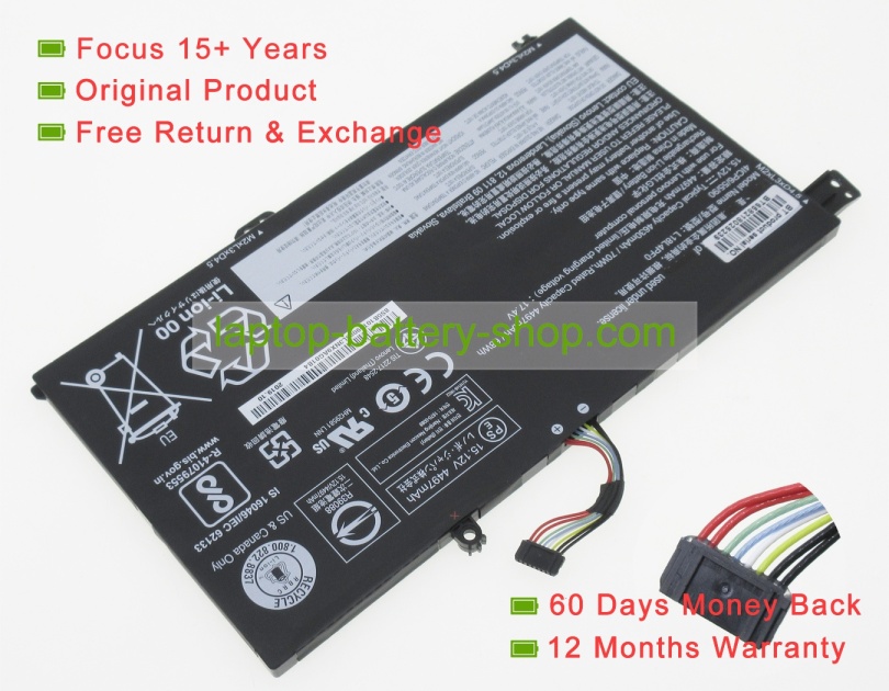 Lenovo L18M4PF5, SB10W67370 15.12V 4630mAh original batteries - Click Image to Close