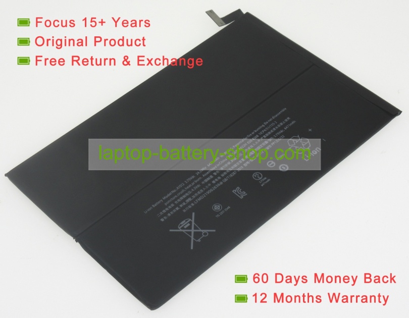Apple A1512 3.75V 6471mAh replacement batteries - Click Image to Close