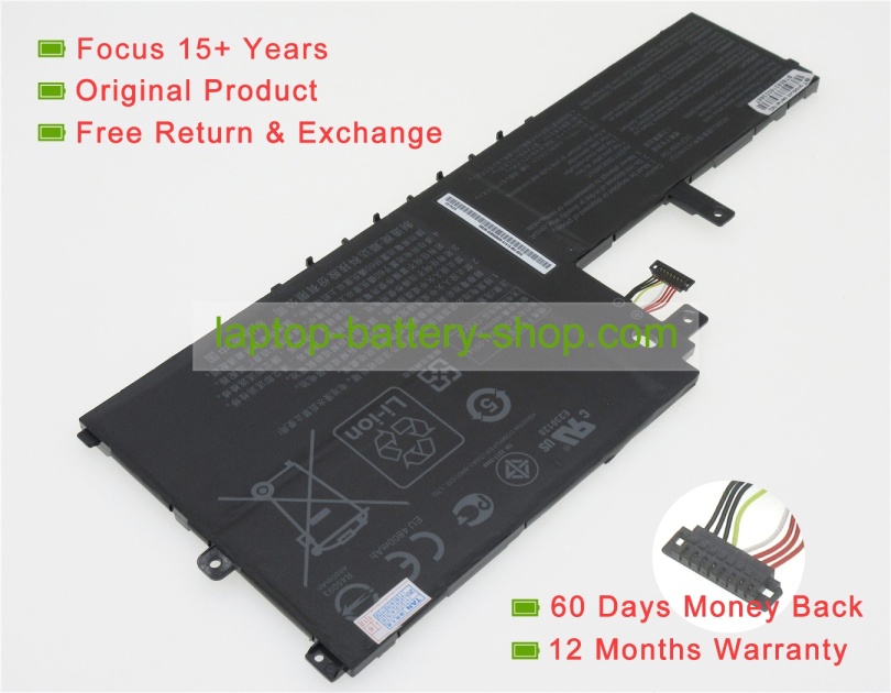 Asus C31N1721, 0B200-02830100 11.4V 4910mAh replacement batteries - Click Image to Close