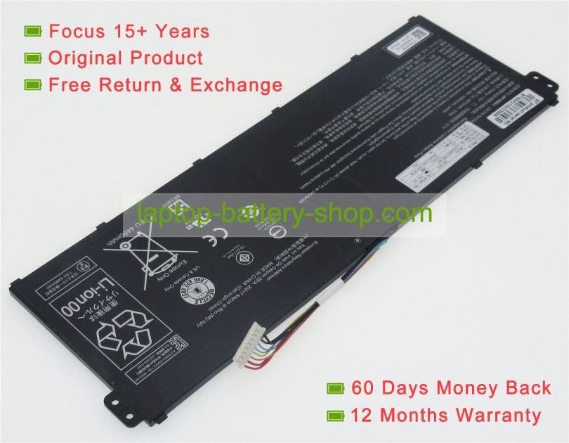 Acer 2Icp4/78/104, AP16M4J 7.6V 4870mAh original batteries - Click Image to Close