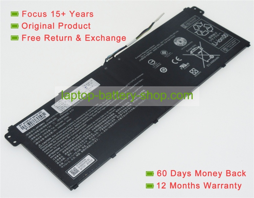 Acer 2Icp4/78/104, AP16M4J 7.6V 4870mAh original batteries - Click Image to Close
