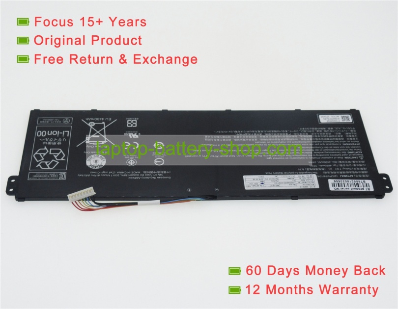 Acer 2Icp4/78/104, AP16M4J 7.6V 4870mAh original batteries - Click Image to Close
