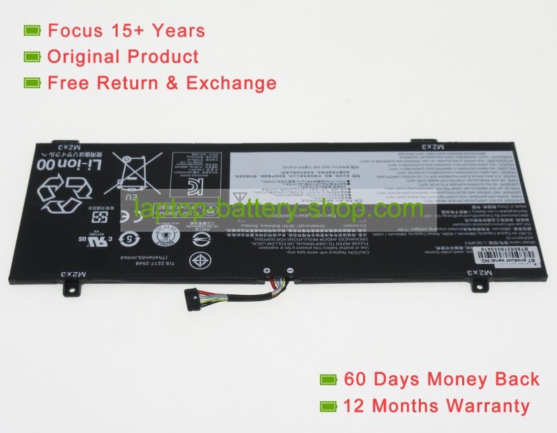 Lenovo 5B10W67217, L18M4PF3 15.36V 2964mAh original batteries - Click Image to Close