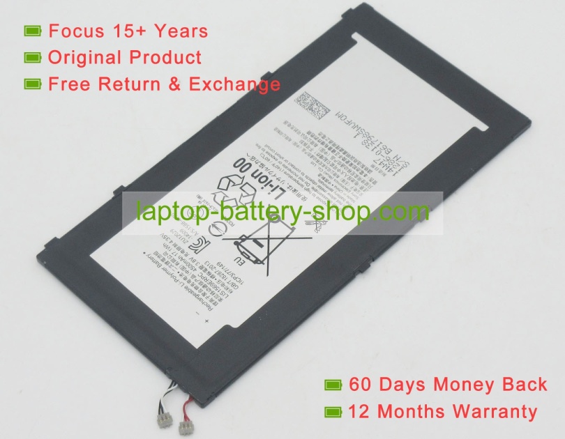 Sony LIS1569ERPC, SGP611/12/21 3.8V 4500mAh replacement batteries - Click Image to Close