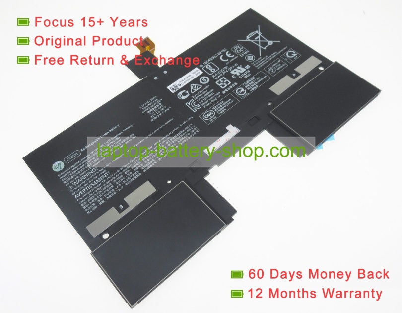Hp TPN-C137, GZ06XL 7.7V 7050mAh replacement batteries - Click Image to Close