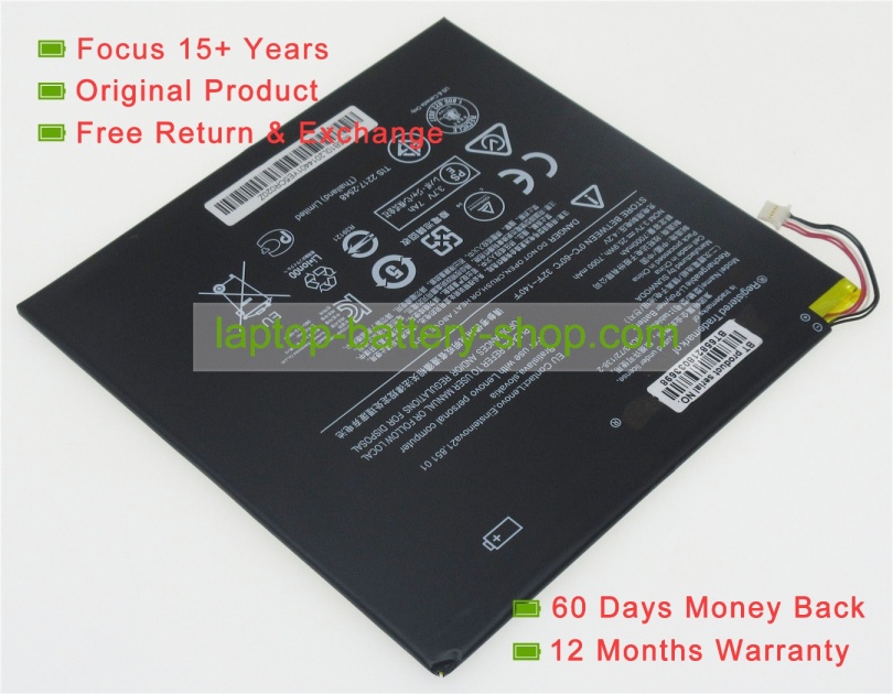 Lenovo Tablet01, 1ICP3/72/138-2 3.7V 7000mAh replacement batteries - Click Image to Close