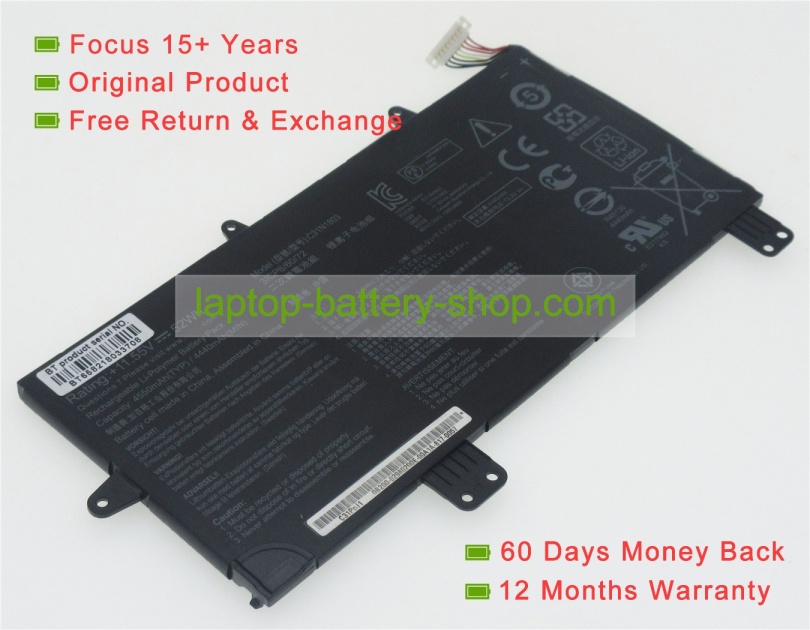 Asus 3ICP6/60/72, C31N1803 11.55V 4550mAh original batteries - Click Image to Close