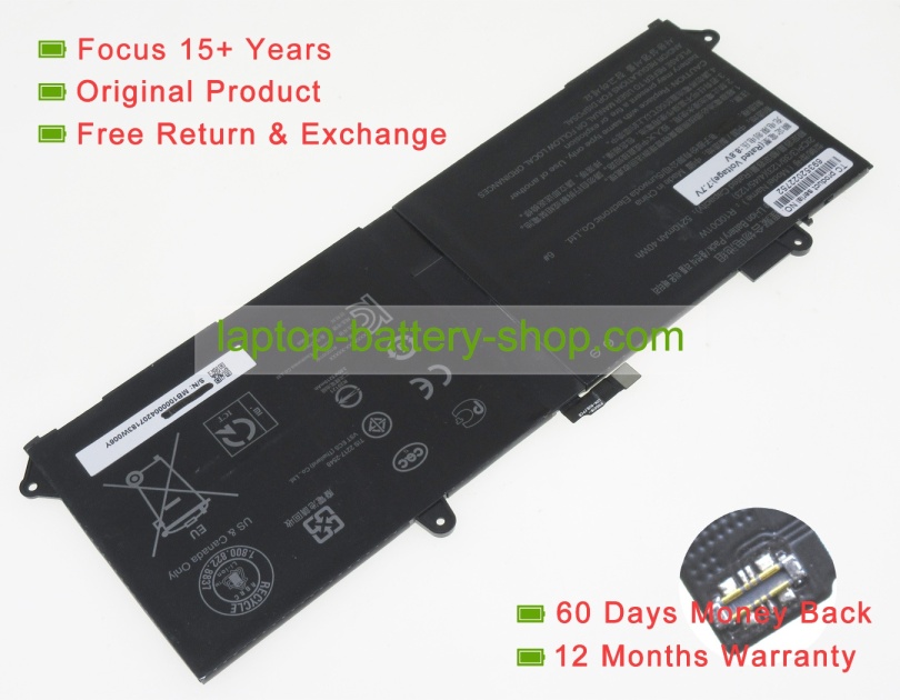 Xiaomi R10D01W, 2ICP3/38/123 7.7V 5210mAh replacement batteries - Click Image to Close