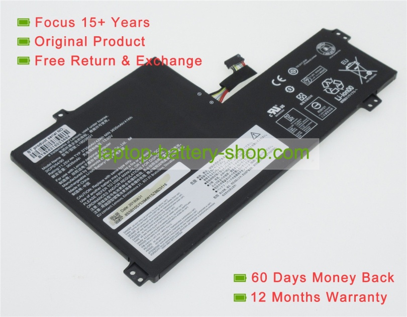 Lenovo L18D3PG1, SB10W67359 11.25V 3735mAh original batteries - Click Image to Close