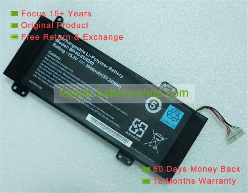 Msi BP-KI-41/4240 15.2V 3900mAh replacement batteries - Click Image to Close