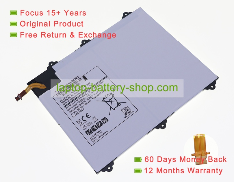Samsung EB-BT567ABA, GH43-04535A 3.8V 7300mAh original batteries - Click Image to Close