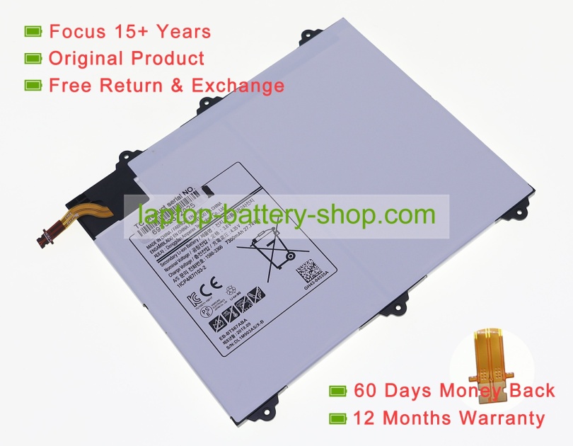 Samsung EB-567ABA, 1lcp4/67/103-2 3.8V 7300mAh replacement batteries - Click Image to Close