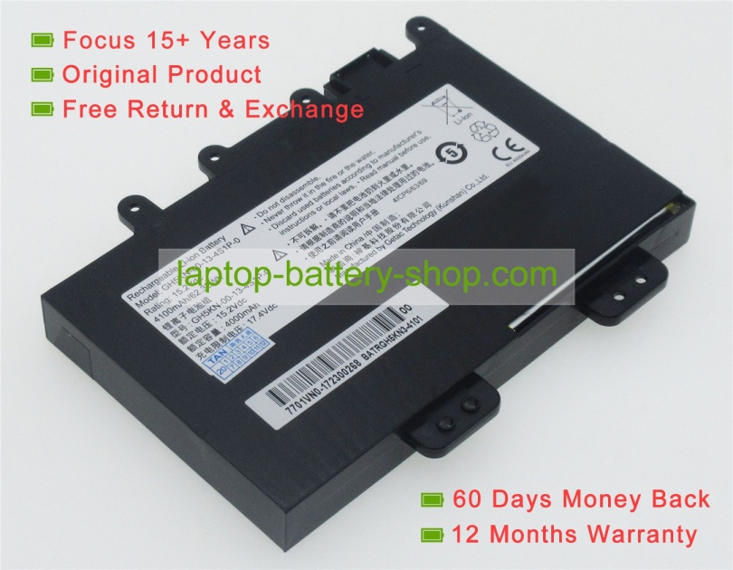 Getac GH5KN-00-13-4S1P-0 15.2V 4100mAh replacement batteries - Click Image to Close