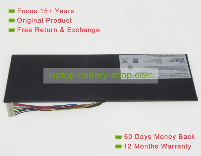 Gigabyte GAG-M20 7.4V 5140mAh replacement batteries - Click Image to Close