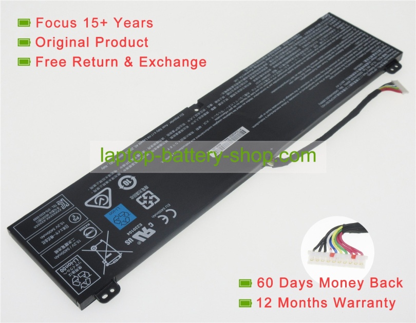 Acer AP18JHQ, KT.00408.001 15.2V 5550mAh original batteries - Click Image to Close