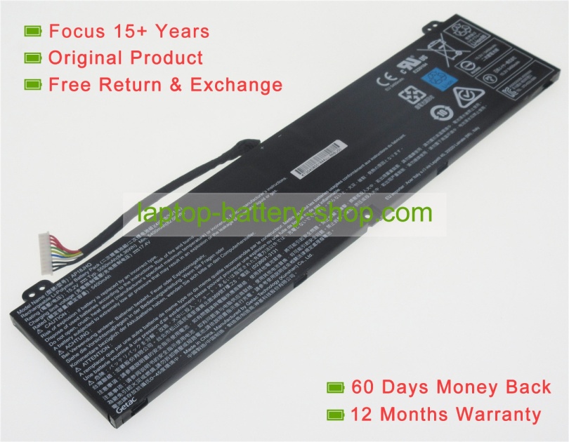 Acer AP18JHQ, KT.00408.001 15.2V 5550mAh original batteries - Click Image to Close