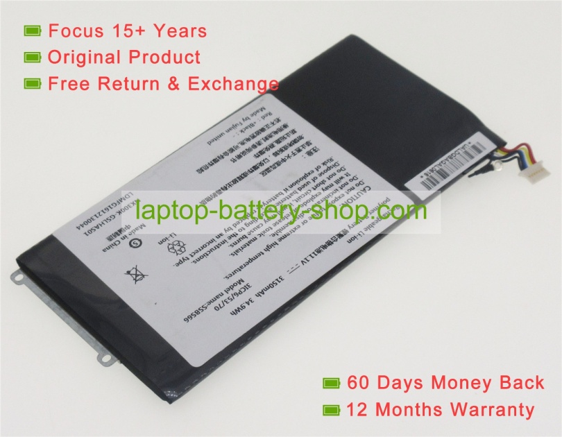 Hasee SSBS66, NX300K-GSLHAS01 11.1V 3150mAh replacement batteries - Click Image to Close