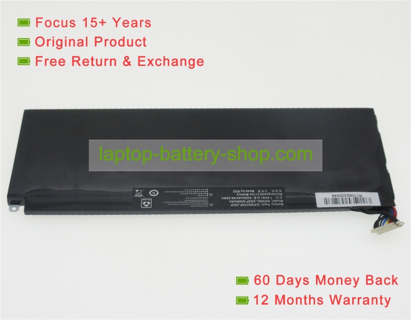 Hasee SSBS70, NX500L 7.4V 6300mAh replacement batteries - Click Image to Close