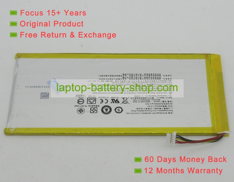 Acer PR-2874E9G 3.8V 4600mAh replacement batteries - Click Image to Close