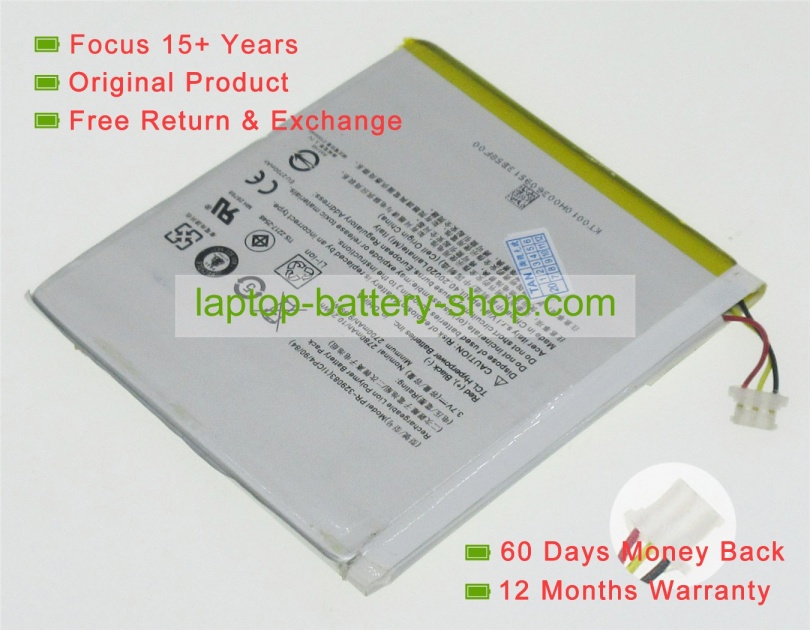 Acer PR-329083, KT.0010H.008 3.7V 2780mAh replacement batteries - Click Image to Close