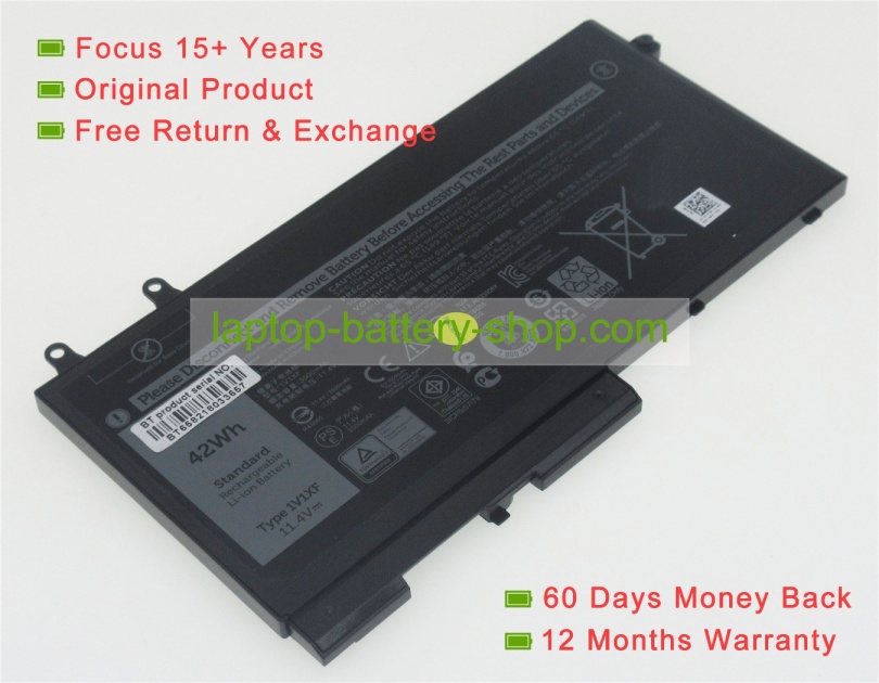 Dell 1V1XF, 27W58 11.4V 2700mAh original batteries - Click Image to Close