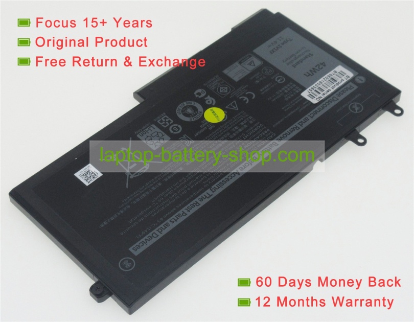 Dell 1V1XF, 27W58 11.4V 2700mAh original batteries - Click Image to Close