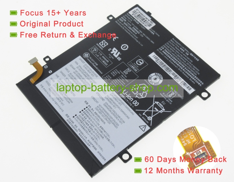 Lenovo L17C2PF1, SB10W67345 7.7V 5070mAh replacement batteries - Click Image to Close
