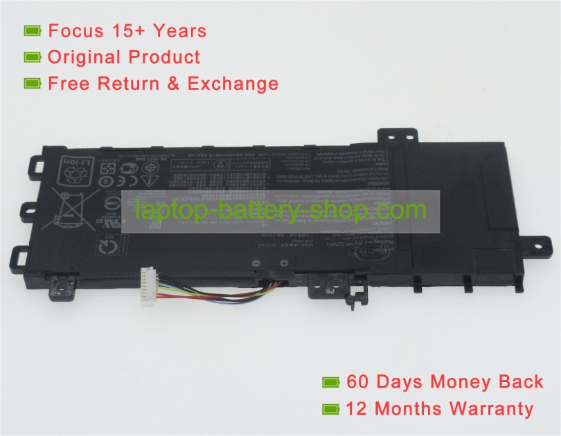 Asus B21N1818, 0B200-03190400E 7.3V or 7.6V 4110mAh original batteries - Click Image to Close