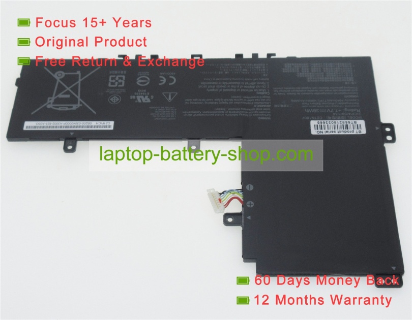 Asus C21N1807, 0B200-03040000 7.7V 4940mAh replacement batteries - Click Image to Close