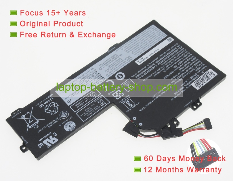 Lenovo 3ICP6/55/90, L18L3PF6 11.34V 4630mAh replacement batteries - Click Image to Close