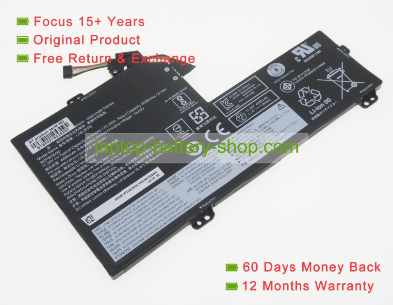 Lenovo 3ICP6/55/90, L18L3PF6 11.34V 4630mAh replacement batteries - Click Image to Close