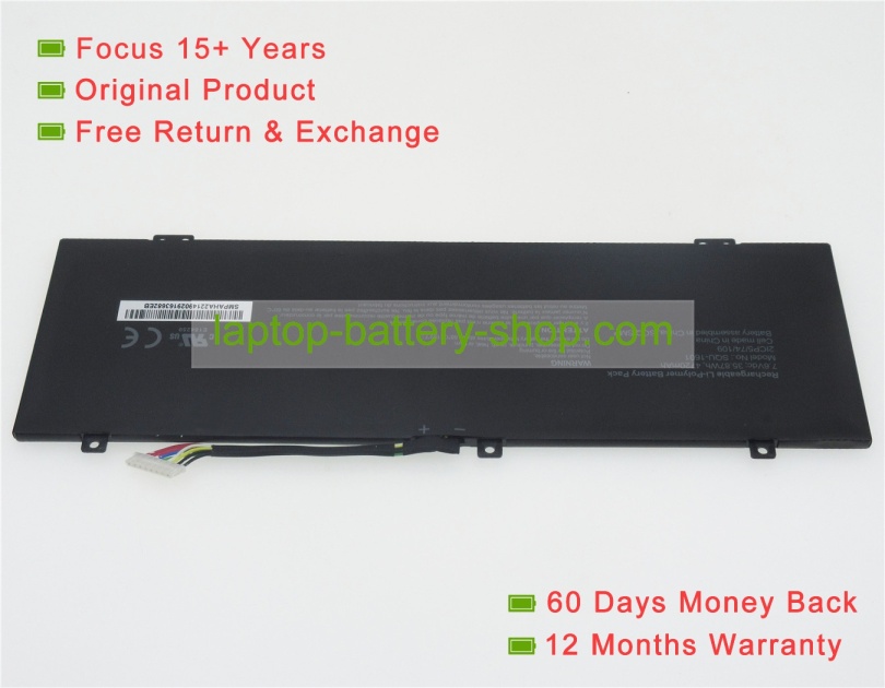 Hasee SQU-1601, 21CP5/74/109 7.6V 4720mAh replacement batteries - Click Image to Close