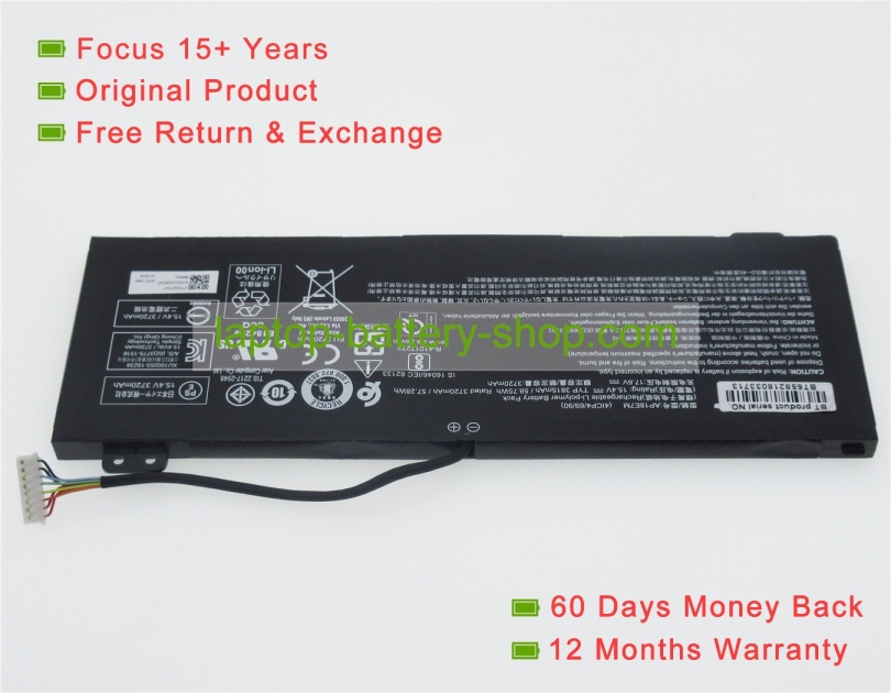 Acer AP18E7M, 4ICP4/69/90 15.4V 3815mAh original batteries - Click Image to Close