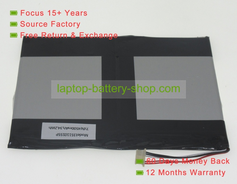 Jumper H35110155P 7.6V 4500mAh replacement batteries - Click Image to Close