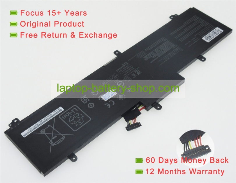 Asus C41N1837, 0B200-03380100 15.4V 4940mAh original batteries - Click Image to Close