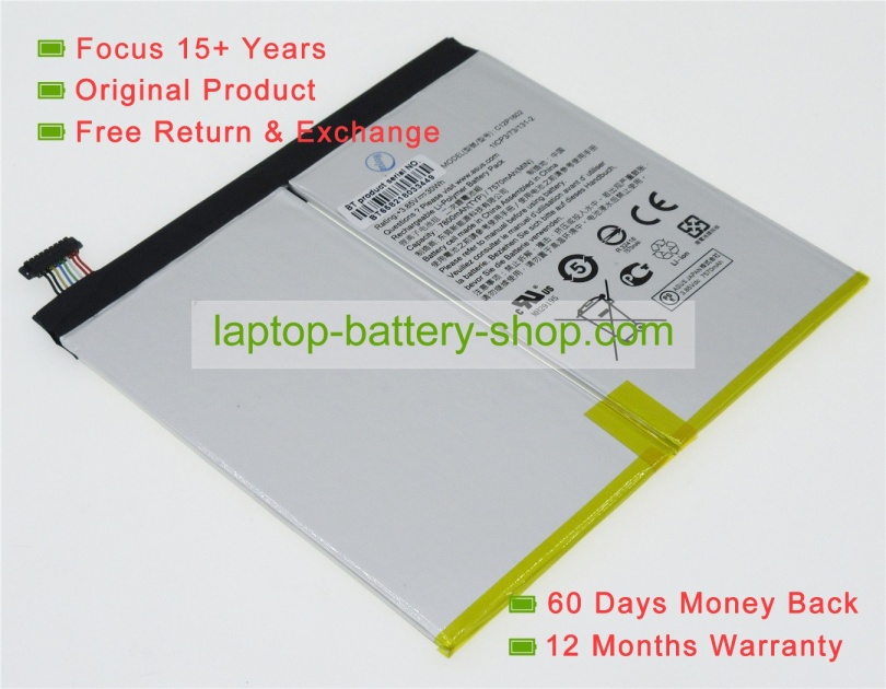 Asus C12P1602, 1ICP3/73/131-2 3.85V 7600mAh original batteries - Click Image to Close