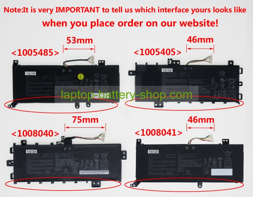 Asus B21BnEH, 0B200-03190400 7.3V or 7.6V 4110mAh original batteries - Click Image to Close