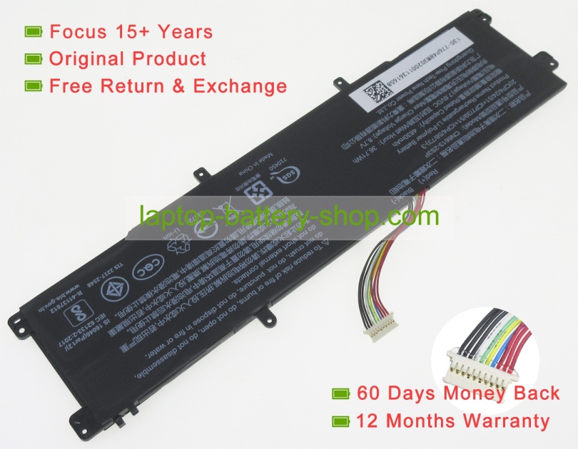 Avita CN6613-2S3P, H-4070275P 7.6V 4830mAh original batteries - Click Image to Close