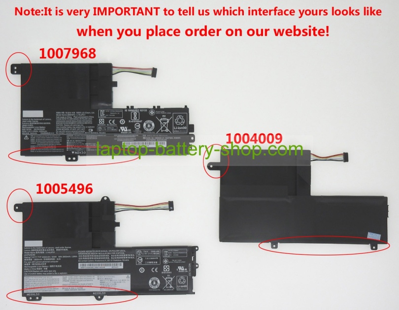 Lenovo L14M2P21, L14L2P21 7.4V 4050mAh original batteries - Click Image to Close